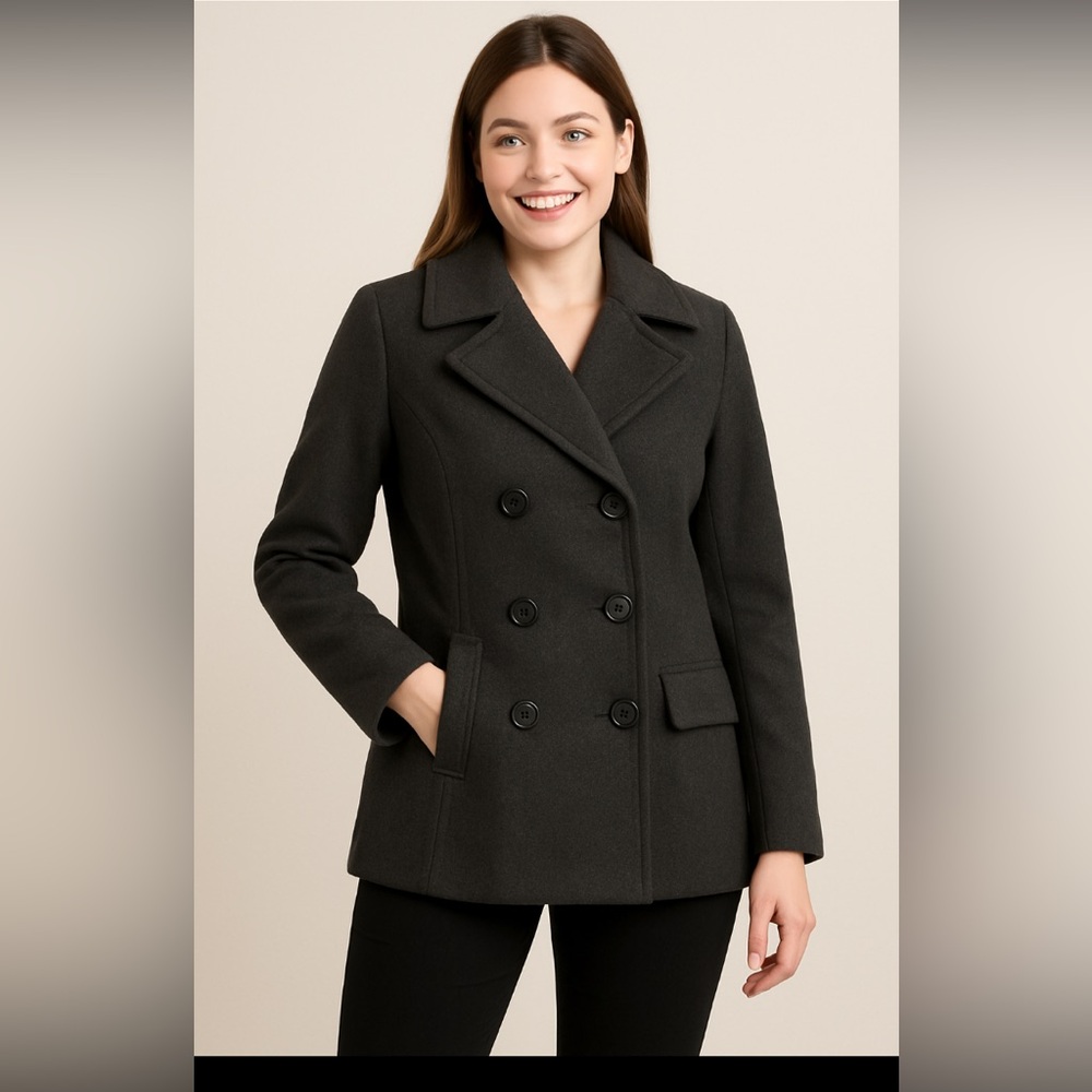 NWOT American Eagle Outfitters Charcoal Peacoat